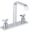 Смеситель для раковины GROHE Allure с донным клапаном на 3 отверстия, хром (20143000)