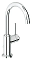 Смеситель для раковины GROHE Atrio C с донным клапаном, хром (32042001) Смеситель для раковины GROHE Atrio C с донным клапаном, хром (32042001)