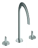 Смеситель для раковины GROHE Atrio Icon 3D на 3 отверстия, нержавеющая сталь (20609SD0)