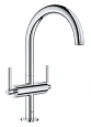 Смеситель для раковины GROHE Atrio New на 1 отверстие, хром (21022003) Смеситель для раковины GROHE Atrio New на 1 отверстие, хром (21022003)
