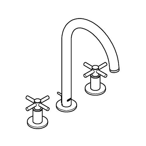 Смеситель для раковины GROHE Atrio New на 3 отверстия, монтаж на бортик, хром (20008003) Смеситель для раковины GROHE Atrio New на 3 отверстия, монтаж на бортик, хром (20008003)