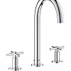 Смеситель для раковины GROHE Atrio New на 3 отверстия, монтаж на бортик, хром (20008003) Смеситель для раковины GROHE Atrio New на 3 отверстия, монтаж на бортик, хром (20008003)