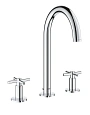 Смеситель для раковины GROHE Atrio New на 3 отверстия, монтаж на бортик, хром (20008003) Смеситель для раковины GROHE Atrio New на 3 отверстия, монтаж на бортик, хром (20008003)
