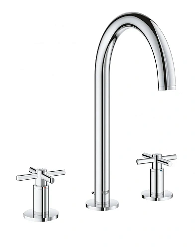 Смеситель для раковины GROHE Atrio New на 3 отверстия, монтаж на бортик, хром (20008003) Смеситель для раковины GROHE Atrio New на 3 отверстия, монтаж на бортик, хром (20008003)