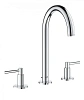 Смеситель для раковины GROHE Atrio New на 3 отверстия, монтаж на бортик, хром (20009003)