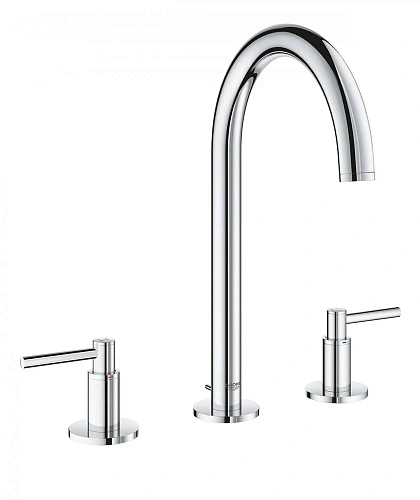 Смеситель для раковины GROHE Atrio New на 3 отверстия, монтаж на бортик, хром (20009003) Смеситель для раковины GROHE Atrio New на 3 отверстия, монтаж на бортик, хром (20009003)