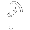 Смеситель для раковины GROHE Atrio New отдельностоящий, хром (32647003) Смеситель для раковины GROHE Atrio New отдельностоящий, хром (32647003)