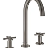 Смеситель для раковины GROHE Atrio New, монтаж на бортик, темный графит матовый (20008AL3) на 3 отве Смеситель для раковины GROHE Atrio New, монтаж на бортик, темный графит матовый (20008AL3) на 3 отве