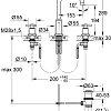 Смеситель для раковины GROHE Atrio Ypsilon на 3 отверстия с донным клапаном, хром (20008000) Смеситель для раковины GROHE Atrio Ypsilon на 3 отверстия с донным клапаном, хром (20008000)