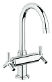 Смеситель для раковины GROHE Atrio Ypsilon с донным клапаном, хром (21019000) Смеситель для раковины GROHE Atrio Ypsilon с донным клапаном, хром (21019000)