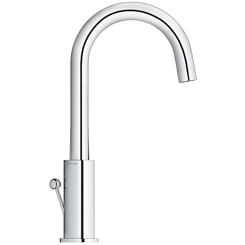 Смеситель для раковины GROHE BauCurve со сливным гарнитуром, L-Size, хром (23090000) Смеситель для раковины GROHE BauCurve со сливным гарнитуром, L-Size, хром (23090000)