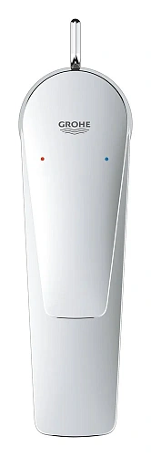 Смеситель для раковины GROHE BauEdge с ограничителем температуры и рычажным донным клапаном, размер 23758001 Смеситель для раковины GROHE BauEdge с ограничителем температуры и рычажным донным клапаном, размер 23758001