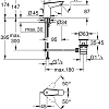 Смеситель для раковины GROHE BauEdge с ограничителем температуры и рычажным донным клапаном, размер 23894001 Смеситель для раковины GROHE BauEdge с ограничителем температуры и рычажным донным клапаном, размер 23894001