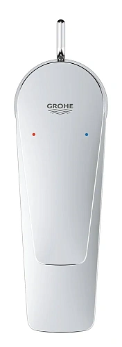 Смеситель для раковины GROHE BauEdge с ограничителем температуры и рычажным донным клапаном, размер 23894001 Смеситель для раковины GROHE BauEdge с ограничителем температуры и рычажным донным клапаном, размер 23894001