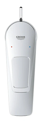 Смеситель для раковины GROHE BauLoop с ограничителем температуры и рычажным донным клапаном, размер 23335001 Смеситель для раковины GROHE BauLoop с ограничителем температуры и рычажным донным клапаном, размер 23335001