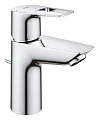 Смеситель для раковины GROHE BauLoop с рычажным донным клапаном, размер S, хром (22054001) Смеситель для раковины GROHE BauLoop с рычажным донным клапаном, размер S, хром (22054001)