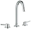 Смеситель для раковины GROHE Concetto на 3 отверстия с донным клапаном, хром (20216001)