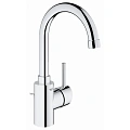 Смеситель для раковины GROHE Concetto с донным клапаном, высокий излив, хром (32629001) Смеситель для раковины GROHE Concetto с донным клапаном, высокий излив, хром (32629001)
