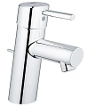 Смеситель для раковины GROHE Concetto с донным клапаном, низкий излив, хром (32204001) Смеситель для раковины GROHE Concetto с донным клапаном, низкий излив, хром (32204001)
