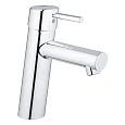 Смеситель для раковины GROHE Concetto с нажимным сливным гарнитуром, M-Size (23932001) Смеситель для раковины GROHE Concetto с нажимным сливным гарнитуром, M-Size (23932001)