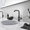 Смеситель для раковины GROHE Essence New с донным клапаном, L-Size, темный графит глянец (32628A01) Смеситель для раковины GROHE Essence New с донным клапаном, L-Size, темный графит глянец (32628A01)