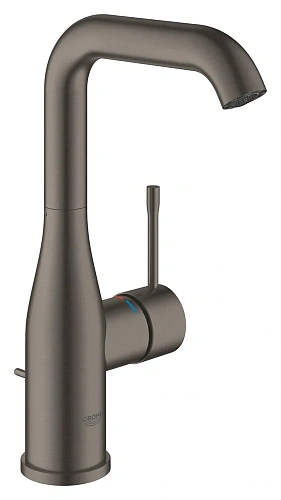 Смеситель для раковины GROHE Essence New с донным клапаном, L-Size, темный графит матовый (32628AL1) Смеситель для раковины GROHE Essence New с донным клапаном, L-Size, темный графит матовый (32628AL1)
