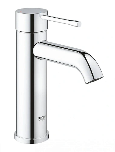 Смеситель для раковины GROHE Essence New с нажимным донным клапаном, размер S, хром (23797001) Смеситель для раковины GROHE Essence New с нажимным донным клапаном, размер S, хром (23797001)