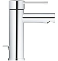 Смеситель для раковины GROHE Essence+ с донным клапаном и низким изливом, хром (32898001) Смеситель для раковины GROHE Essence+ с донным клапаном и низким изливом, хром (32898001)
