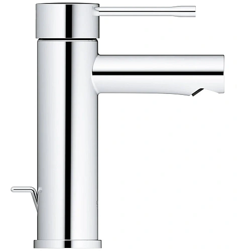 Смеситель для раковины GROHE Essence+ с донным клапаном и низким изливом, хром (32898001) Смеситель для раковины GROHE Essence+ с донным клапаном и низким изливом, хром (32898001)