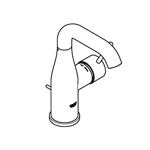 Смеситель для раковины GROHE Essence+ с донным клапаном и средним изливом, хром (23462001) Смеситель для раковины GROHE Essence+ с донным клапаном и средним изливом, хром (23462001)