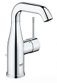 Смеситель для раковины GROHE Essence+ с донным клапаном и средним изливом, хром (23462001) Смеситель для раковины GROHE Essence+ с донным клапаном и средним изливом, хром (23462001)