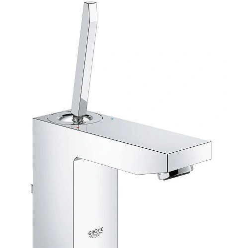 Смеситель для раковины GROHE Eurocube Joy с донным клапаном, низкий излив, хром (23654000) Смеситель для раковины GROHE Eurocube Joy с донным клапаном, низкий излив, хром (23654000)