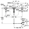 Смеситель для раковины GROHE Eurocube на 3 отверстия, суперсталь (20351DC0) Смеситель для раковины GROHE Eurocube на 3 отверстия, суперсталь (20351DC0)