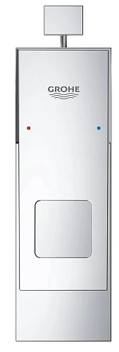 Смеситель для раковины GROHE Eurocube с донным клапаном и низким изливом, хром (23127000) Смеситель для раковины GROHE Eurocube с донным клапаном и низким изливом, хром (23127000)