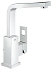 Смеситель для раковины GROHE Eurocube с донным клапаном, высоким изливом и ограничением расхода воды 2313500E
