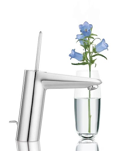 Смеситель для раковины GROHE Eurodisc Joy с донным клапаном, средний излив, хром (23427000) Смеситель для раковины GROHE Eurodisc Joy с донным клапаном, средний излив, хром (23427000)