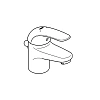 Смеситель для раковины GROHE Euroeco (23262000) с донным клапаном, хром Смеситель для раковины GROHE Euroeco (23262000) с донным клапаном, хром