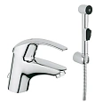 Смеситель для раковины GROHE Eurosmart (33462001) с гигиенический душем, хром Смеситель для раковины GROHE Eurosmart (33462001) с гигиенический душем, хром