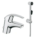 Смеситель для раковины GROHE Eurosmart (33462001) с гигиенический душем, хром Смеситель для раковины GROHE Eurosmart (33462001) с гигиенический душем, хром