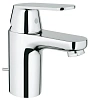 Смеситель для раковины GROHE Eurosmart Cosmopolitan с донным клапаном, низкий излив, хром (32825000) Смеситель для раковины GROHE Eurosmart Cosmopolitan с донным клапаном, низкий излив, хром (32825000)