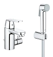 Смеситель для раковины GROHE Eurosmart Cosmopolitan с цепочкой, хром (23433000) Смеситель для раковины GROHE Eurosmart Cosmopolitan с цепочкой, хром (23433000)
