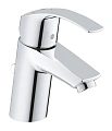 Смеситель для раковины GROHE Eurosmart New с донным клапаном, хром (32926002) Смеситель для раковины GROHE Eurosmart New с донным клапаном, хром (32926002)