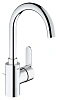 Смеситель для раковины GROHE Eurostyle Cosmopolitan с донным клапаном и высоким изливом, хром (23043 23043002