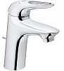 Смеситель для раковины GROHE Eurostyle new с донным клапаном и энергосберегающим картриджем, хром (2 23374003