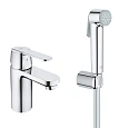 Смеситель для раковины GROHE Get с цепочкой и гигиеническим душем (23238000) Смеситель для раковины GROHE Get с цепочкой и гигиеническим душем (23238000)