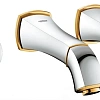 Смеситель для раковины GROHE Grandera на 3 отверстия (вынос 177 мм), хром/золото (20414IG0) внешняя Смеситель для раковины GROHE Grandera на 3 отверстия (вынос 177 мм), хром/золото (20414IG0) внешняя