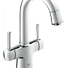 Смеситель для раковины GROHE Grandera с донным клапаном и поворотным изливом, хром (21107000) Смеситель для раковины GROHE Grandera с донным клапаном и поворотным изливом, хром (21107000)