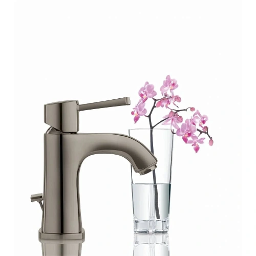 Смеситель для раковины GROHE Grandera с донным клапаном, темный графит глянец (23303A00) Смеситель для раковины GROHE Grandera с донным клапаном, темный графит глянец (23303A00)