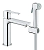 Смеситель для раковины GROHE Lineare New S-size с душевым гарнитуром, хром (24190000)