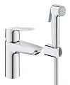 Смеситель для раковины GROHE QuickFix Start, с гигиеническим душем, S-Size, хром, (23123003) Смеситель для раковины GROHE QuickFix Start, с гигиеническим душем, S-Size, хром, (23123003)